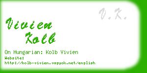 vivien kolb business card